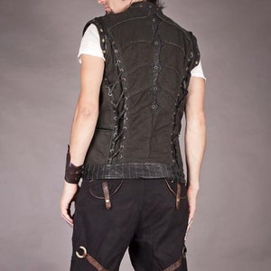 Viking jacket / Steampunk jacket men / Tribal unisex coat jacket / Men warm jacket / Custom jacket for men / Festival jacket / Biker jacket image 4