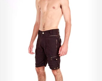 Beach shorts,Men shorts,Lightweight shorts,Cargo shorts,Knee high pants,Festival shorts,Burning man shorts,Streetwear,Psy shorts,Doof shorts