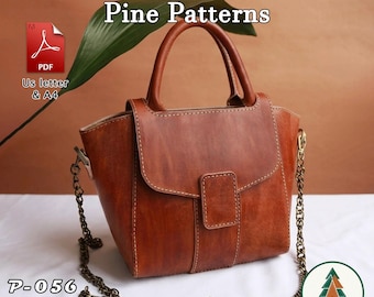 Leather Crossbody / Handbag Pattern (A4/US Letter PDF) P-056 ,instructions included, DIY