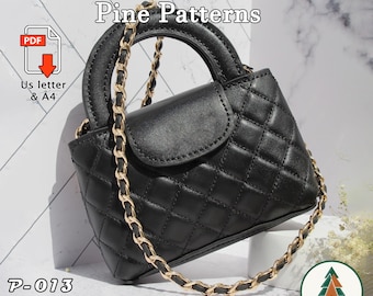 Mini purse Pattern (A4/Us letter PDF) P-013 ,instructions included, DIY,