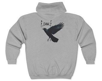 Unisex Zip-Up Hoodie: Cotton-Poly Blend Cozy Sweatshirt