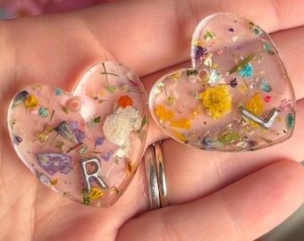 花柄樹脂製X線マーカー – ハート型押し花放射線マーカー