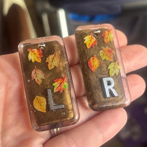 Röntgenmarkeringen herfstbladhars (handgemaakt, herfstkantoordecoratie)