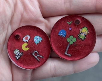 90年代のゲーム用X線マーカー（深紅色、ハンドメイド、放射線技師向け）