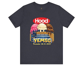 Hood YEMSG 2025 T-Shirt, Madison Square Garden Ice Cream Design, Dec 28-31, NYE Run Unisex Tee