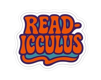 Read-Icculus Sticker - Phish-Inspired Vinyl Decal, Jam Band Book Lover Gift, Retro Music Fan Art