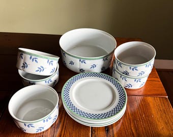 Villeroy & Boch Switch 3 porslinsservis | 11 delar blågrön