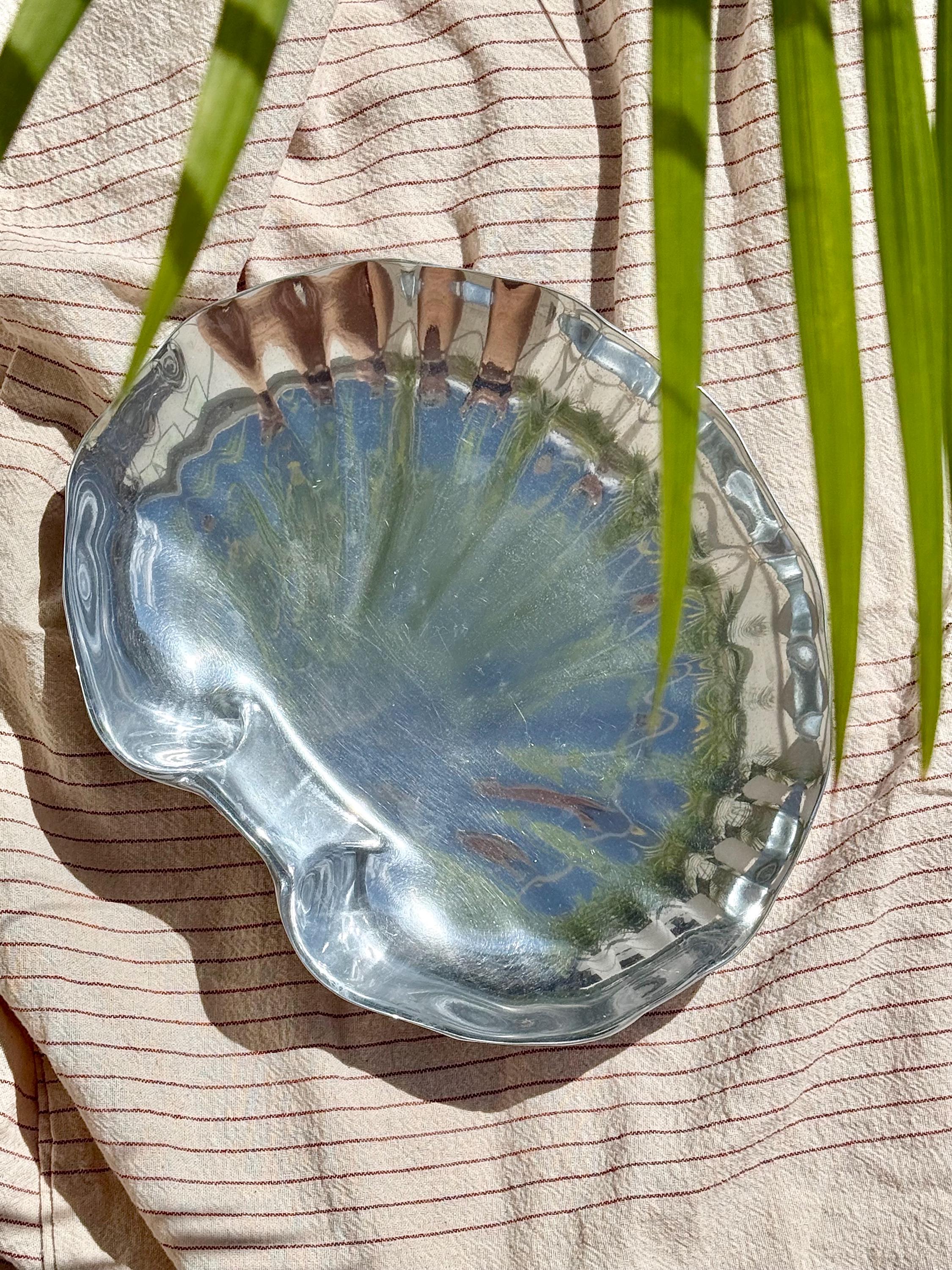 Wilton Arle Pewterサービングトレイ ヴィンテージ ウィルトン アルメタル ピューター シェル サービング