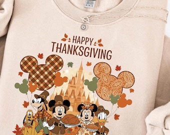 Disney Thanksgiving Sweatshirt, Mickey and Friends Fall Shirt