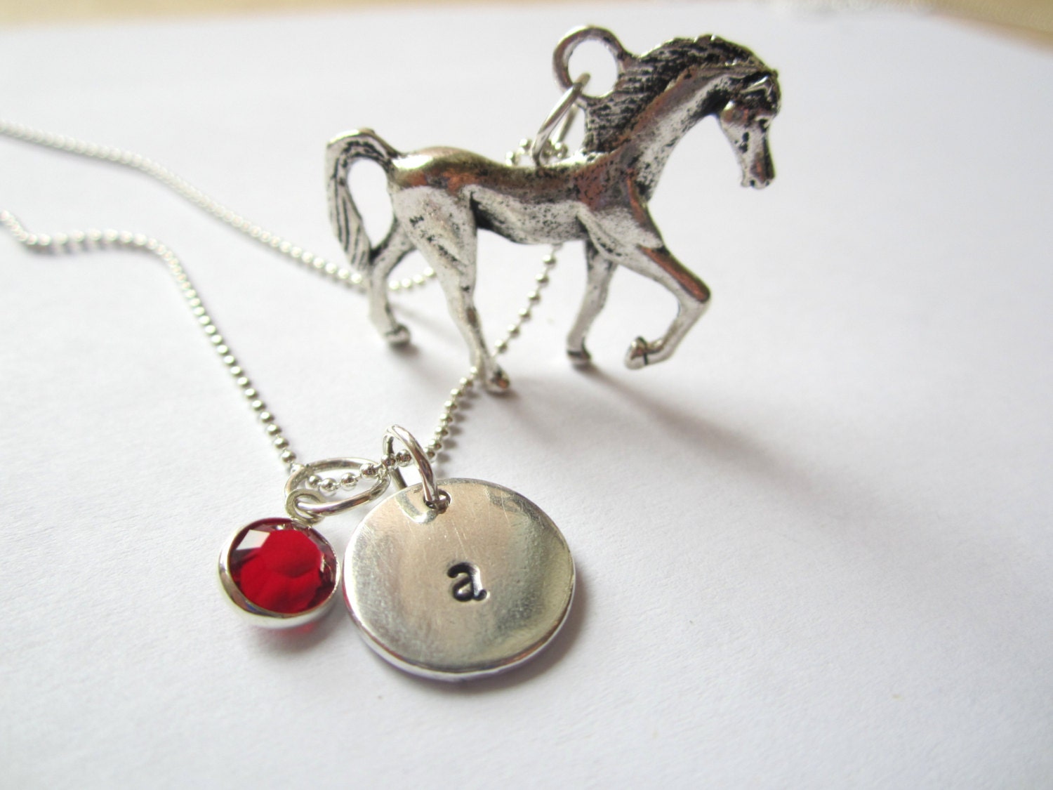 horse necklace for little girl