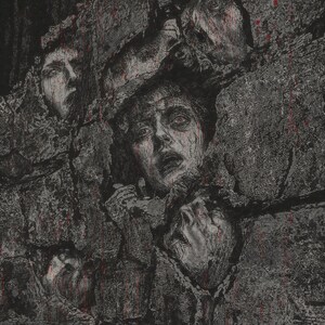 Dark Horror Poster, Creepy Tormented Faces Wall Art, Macabre Gothic Home Decor image 2