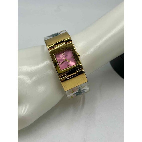 Joan Rivers Vintage Translucent Lucite Floral Wristband  display picture 1