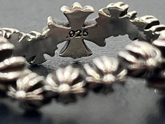 Chrome Hearts Designer Authenticated Sterling Sil… - image 3