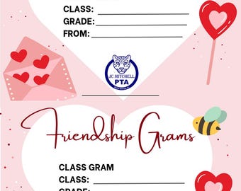 Personalisierbarer Valentine Gramm Flyer: PTO PTA Englisch Spanisch Vorlage (Digitaler Download)