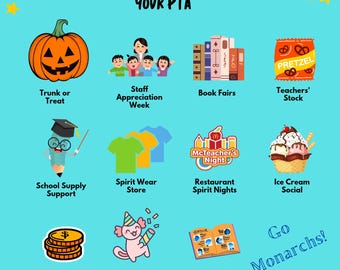 Anpassbare Canva PTO PTA Mittel Was Was wir tun?  Flyer Vorlage Digitaler Download
