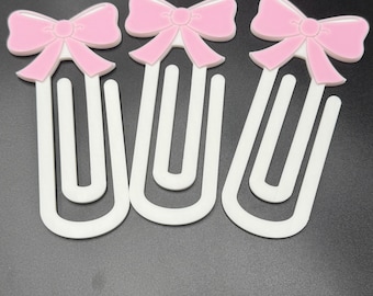 Bow Paper Clip | Bookmark | 3D Printed | Oversized