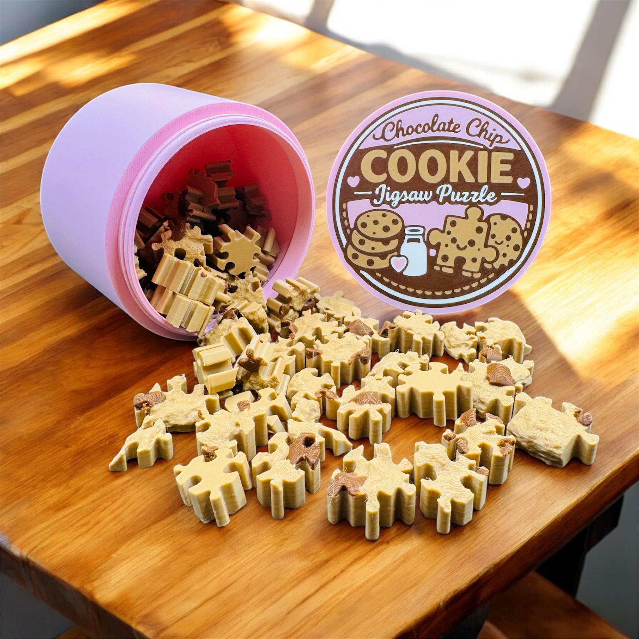 3D Printed Chocolate Chip Cookie Puzzle Game - Etsy