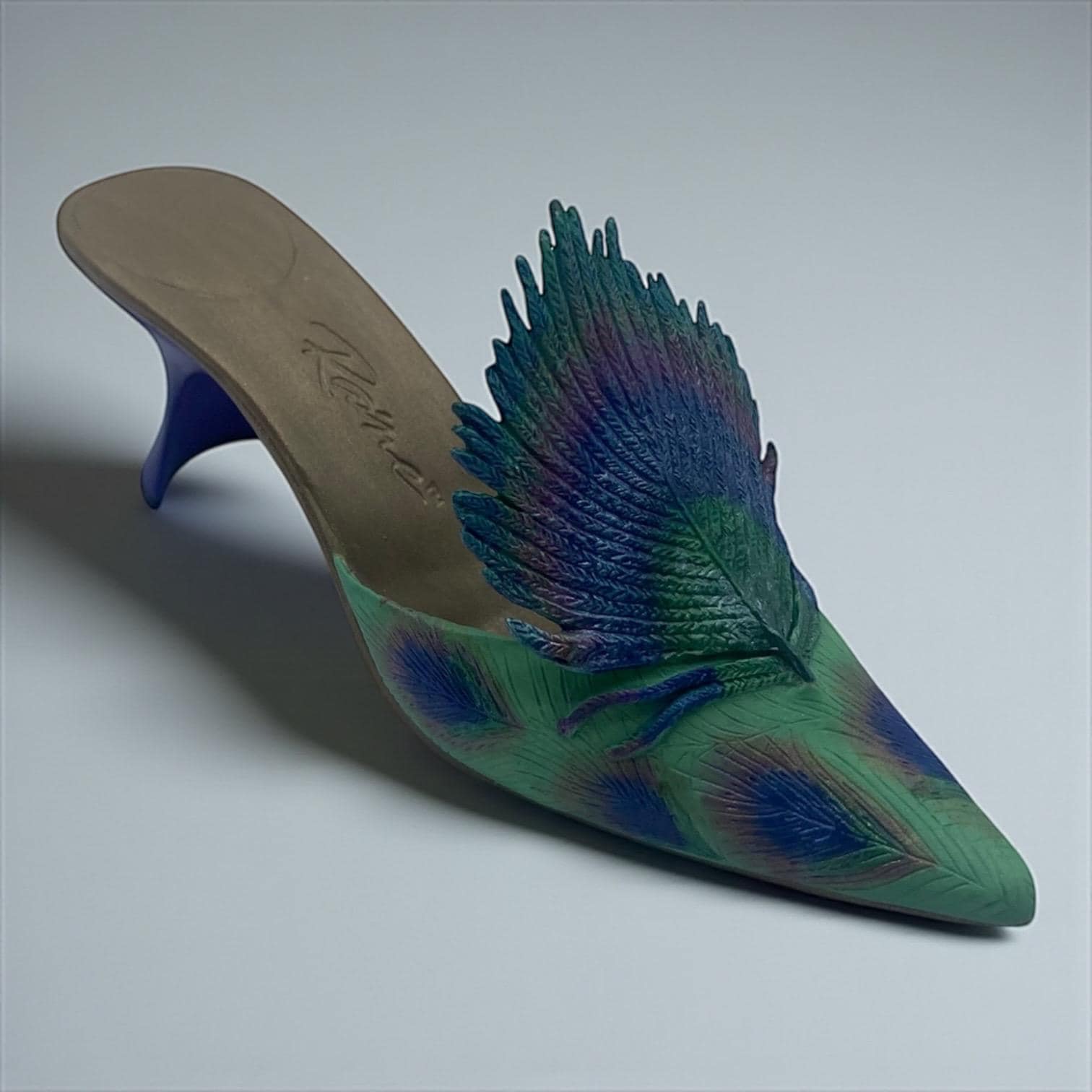 Peacock Feather Heels Peacock Green Heels Peacock Feather Heels