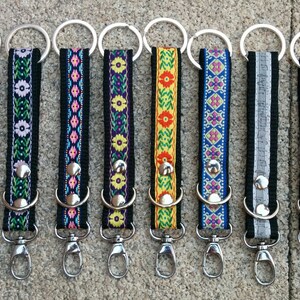 keychain fob,strap fob,printed fob,music fob,music keychain,piano keychain,piano fob,embroidered strap,printed lanyard,embroidered fob image 1