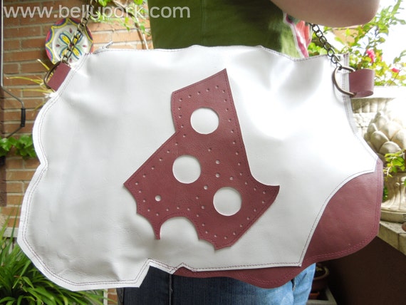 LEATHER bag, abstract bag, white bag, leather tote, leather white bag, leather purse, abstract purse, genuine leather bag, lined bag