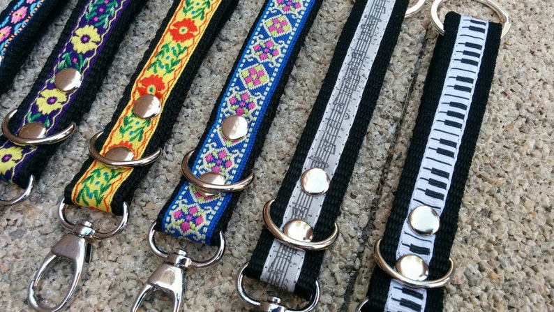 keychain fob,strap fob,printed fob,music fob,music keychain,piano keychain,piano fob,embroidered strap,printed lanyard,embroidered fob image 2