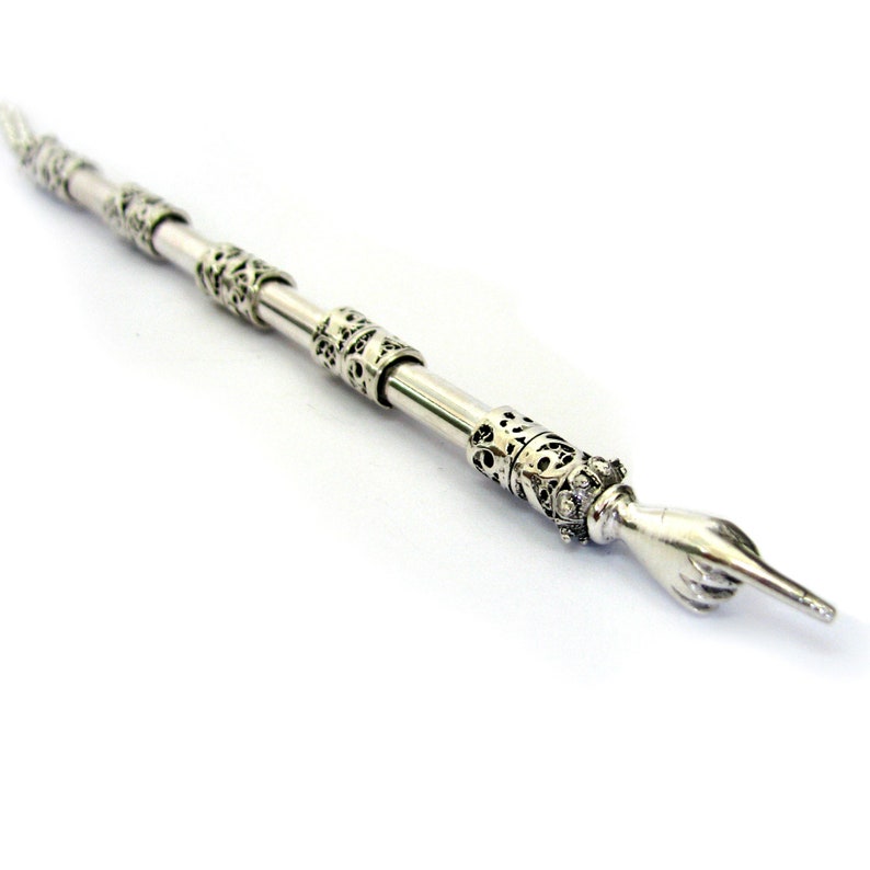 Torah Pointer, 925 Sterling Silver, Handmade Artisan, Beautiful Bar & Bat Mitzvah Gift, Silver Torah Pointer, 5.5 inches ID1875 image 1