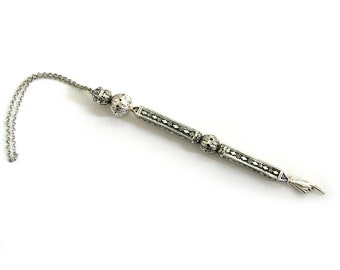 Yad Torah Pointer Made Of 925 Sterling Silver, Artisan Crafted Judaica, Bar & Bat Mitzvah Gift, Jewish Tradition - ID874