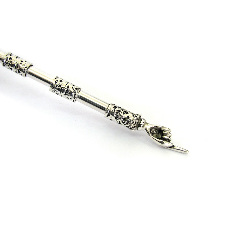 Torah Pointer, 925 Sterling Silver, Handmade Artisan, Beautiful Bar & Bat Mitzvah Gift, Silver Torah Pointer, 5.5 inches ID1875 image 4