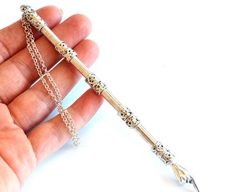 Sterling Silver Torah Pointer, Beautiful Bar & Bat Mitzvah Gift, Yad Torah, 5.5 inches, Artisan Crafted Judaica, Jewish Tradition - ID1875