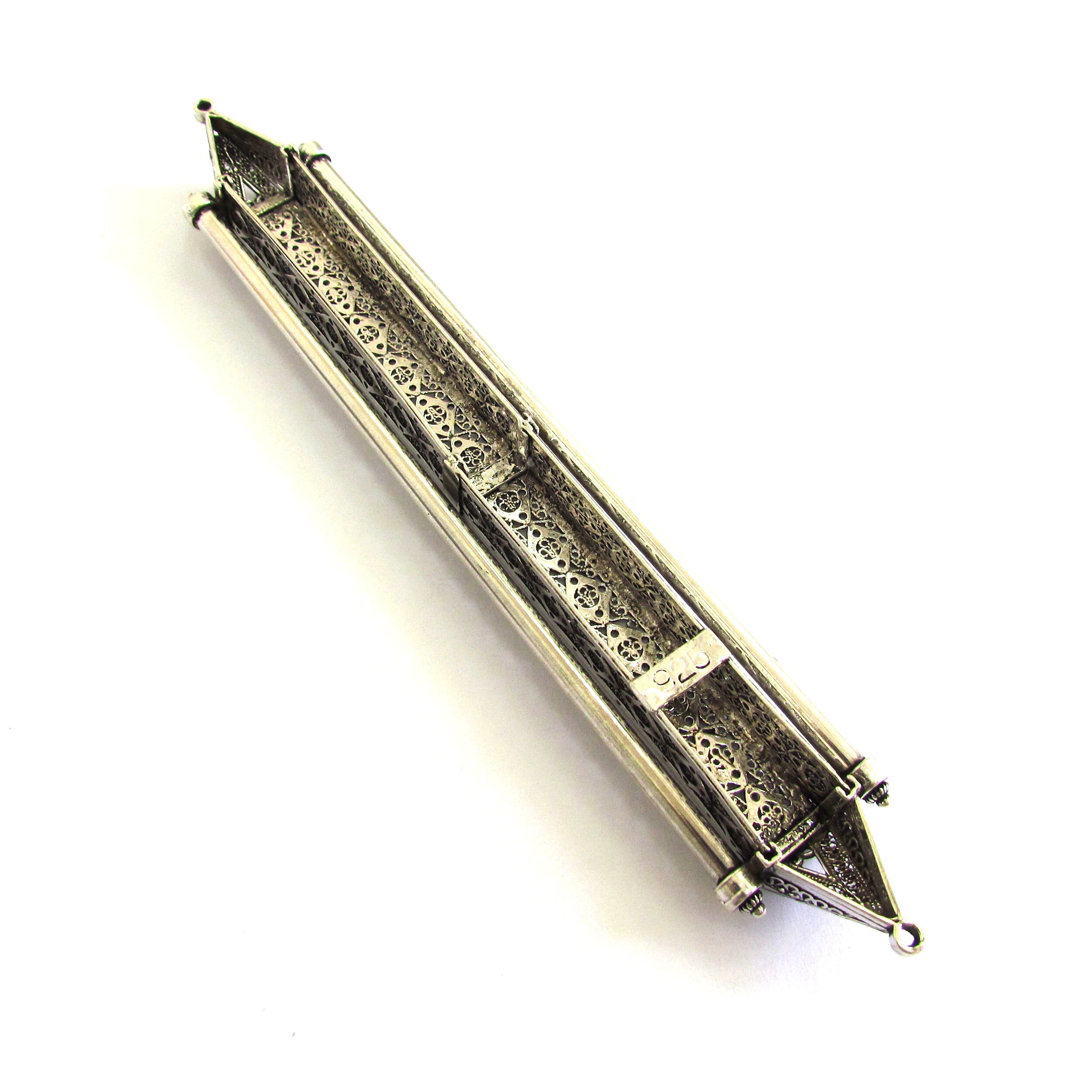 Sterling Silver Mezuzah Case Exclusive Filigree Door Mezuzah Etsy