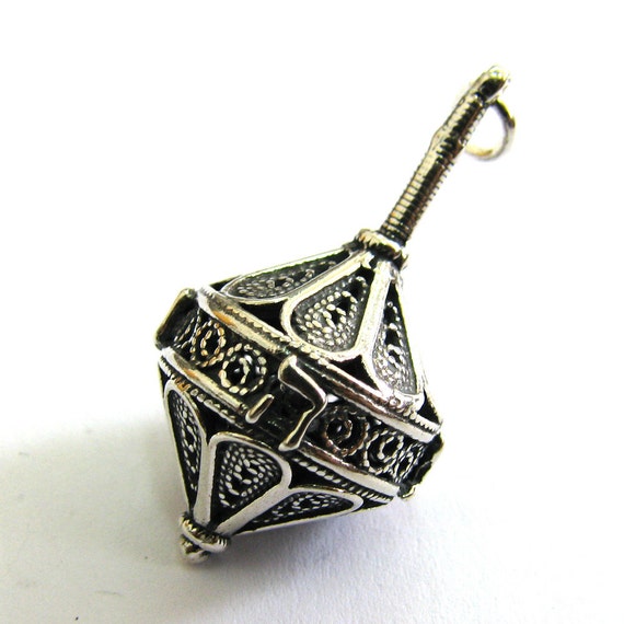 Dreidel Charm Sterling Silver Dreidel Charm Sterling Silver
