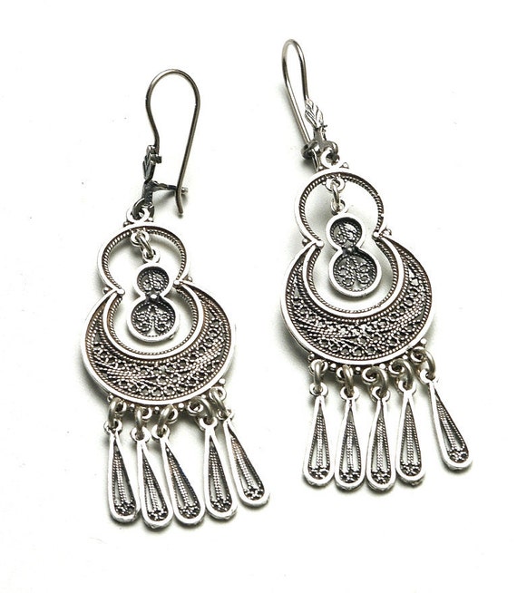 Sterling silver chandelier earring Sterling silver chandelier earring