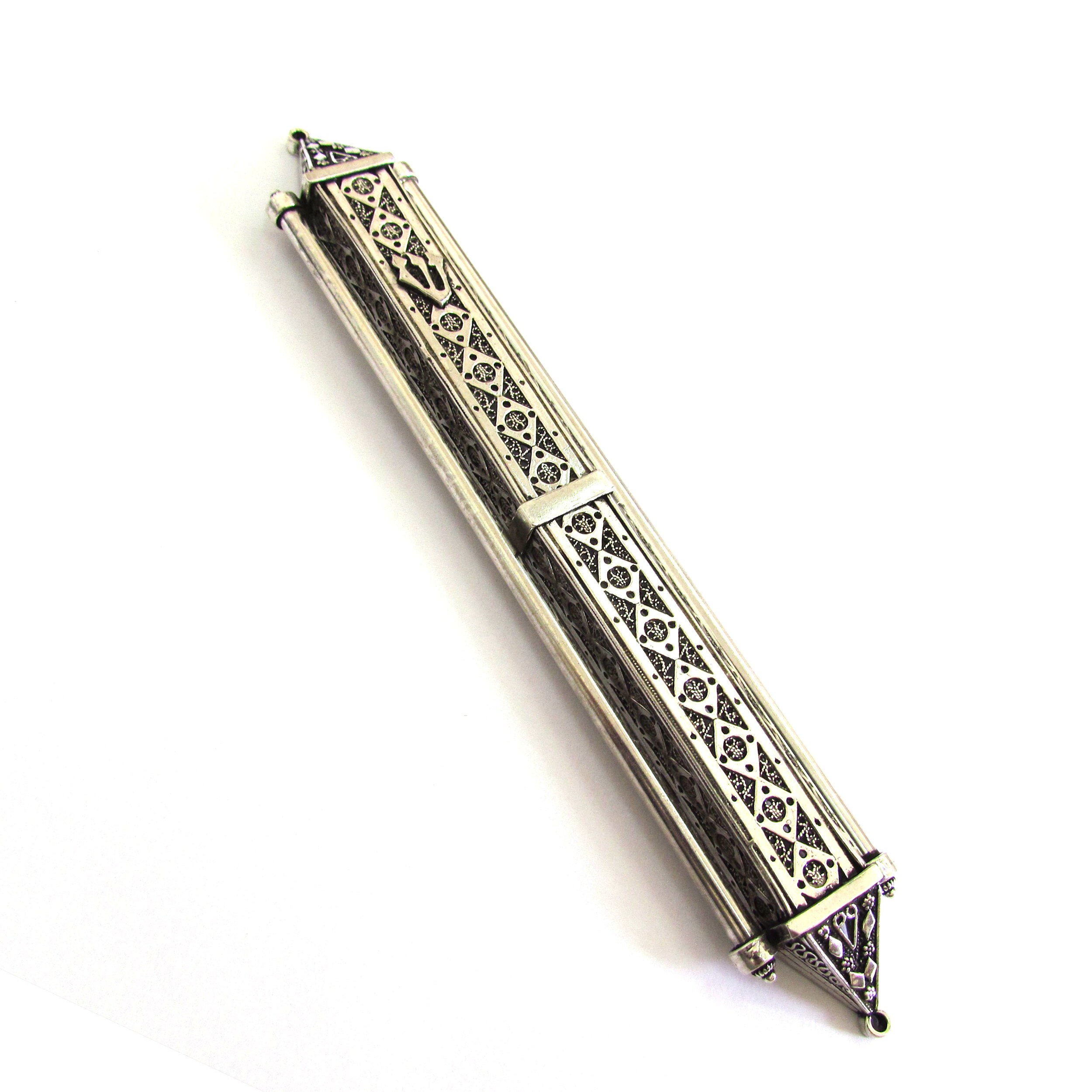 Sterling Silver Mezuzah Case Exclusive Filigree Door Mezuzah Etsy