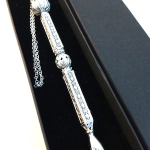 Yad Torah Pointer, Yemenite Design, 925 Sterling Silver, Bar Mitzvah Gift, Judaica, Silver Torah Pointer, Silversmith Handmade - ID874