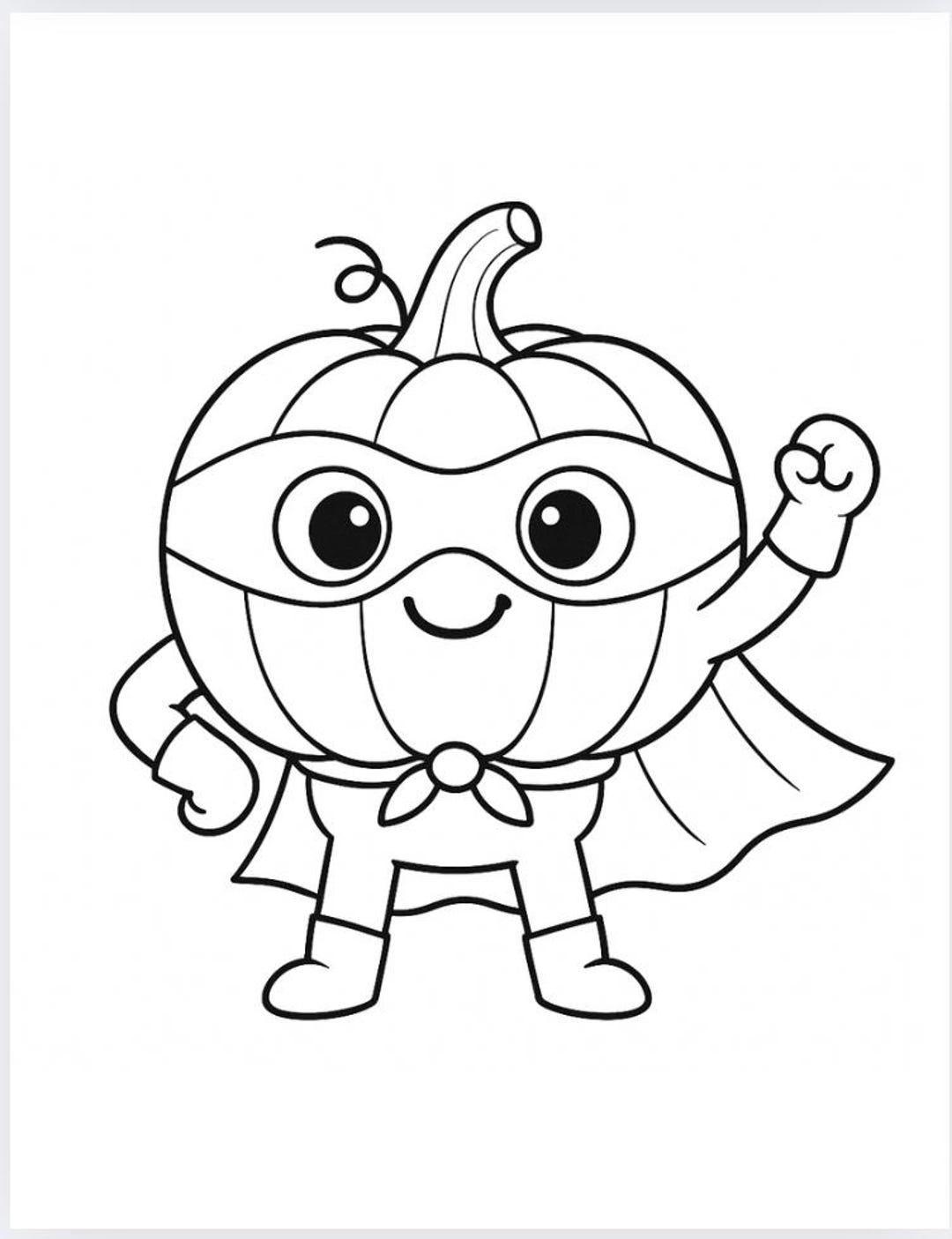 Halloween Superhero Coloring Pages: Kids' Printable Activity Pack (PDF ...