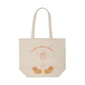 Canvas draagtas Aperol Spritz: leuk ontwerp, milieuvriendelijk katoen
