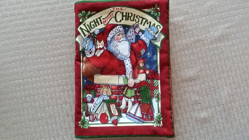 Twas the Night Before Christmas Fabric Book Etsy