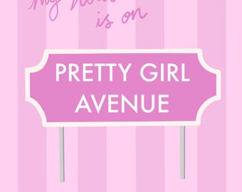 Pretty Girl Avenue House Tour Music Art Print