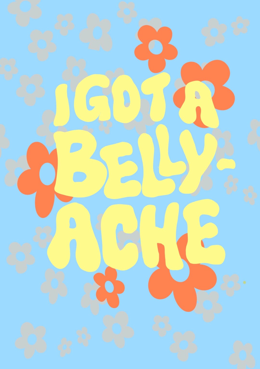 Bellyache Art Print - Etsy