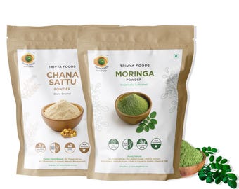 Biologisch Chana Sattu & Moringa-poeder | Veganistische superfoodmix