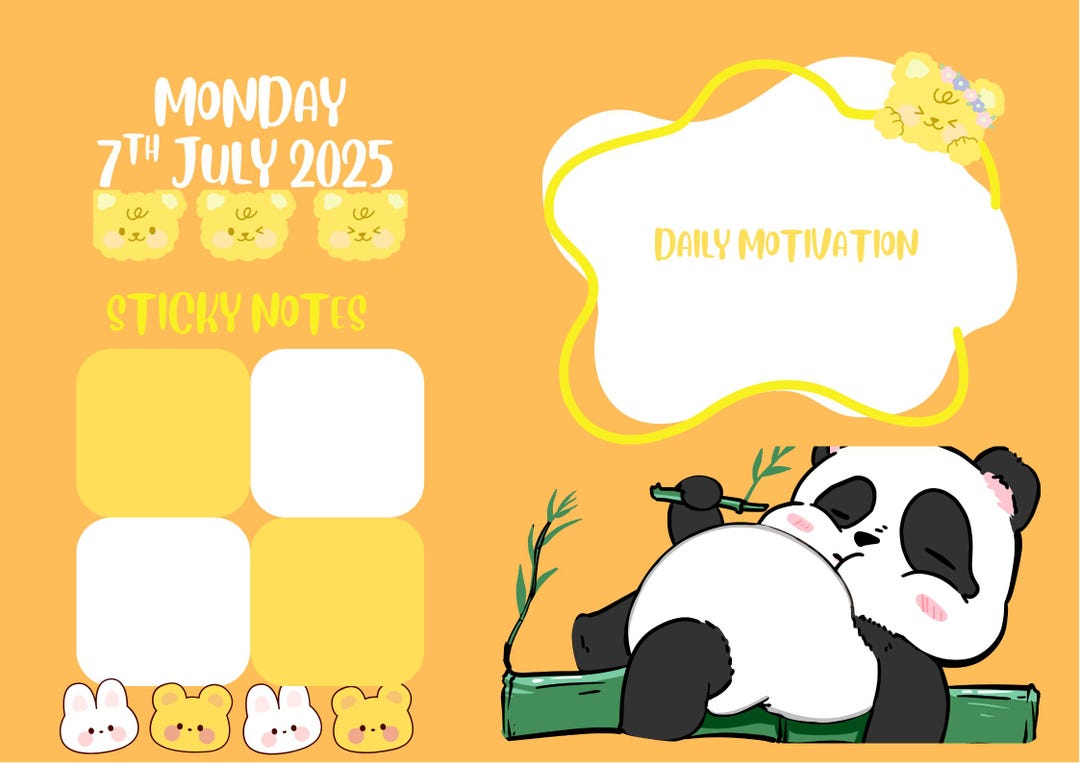 Daily Task Laptop Wallpaper Template - Etsy