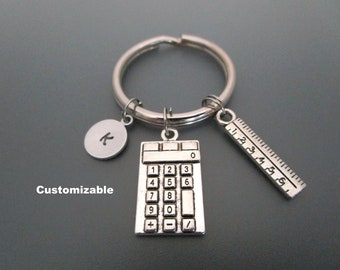 Math Keychain / Calculator Key Ring