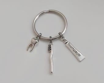 Dental Assistant Key Ring / Tooth Keychain / Dental Gift Accessories