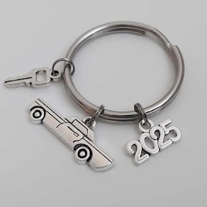 Nieuwe chauffeurssleutelhanger / Eerste nieuwe autosleutelhanger / Sleutelhanger rijbewijs / 2025 rijexamen / Cadeaus onder de 20