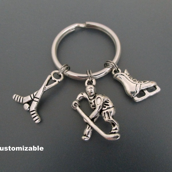 Hockey Keychain Etsy