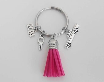 2024 New Driver Keychain / First New Car Key Ring / Drivers Licence Driving Test Tassel Key Chain / Gifts Under 20