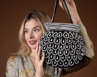 Pearl Beaded Bridal Potli Bag: Handmade Indian Wedding Clutch