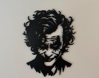 Art mural Joker - Silhouette de méchant comique imprimée en 3D