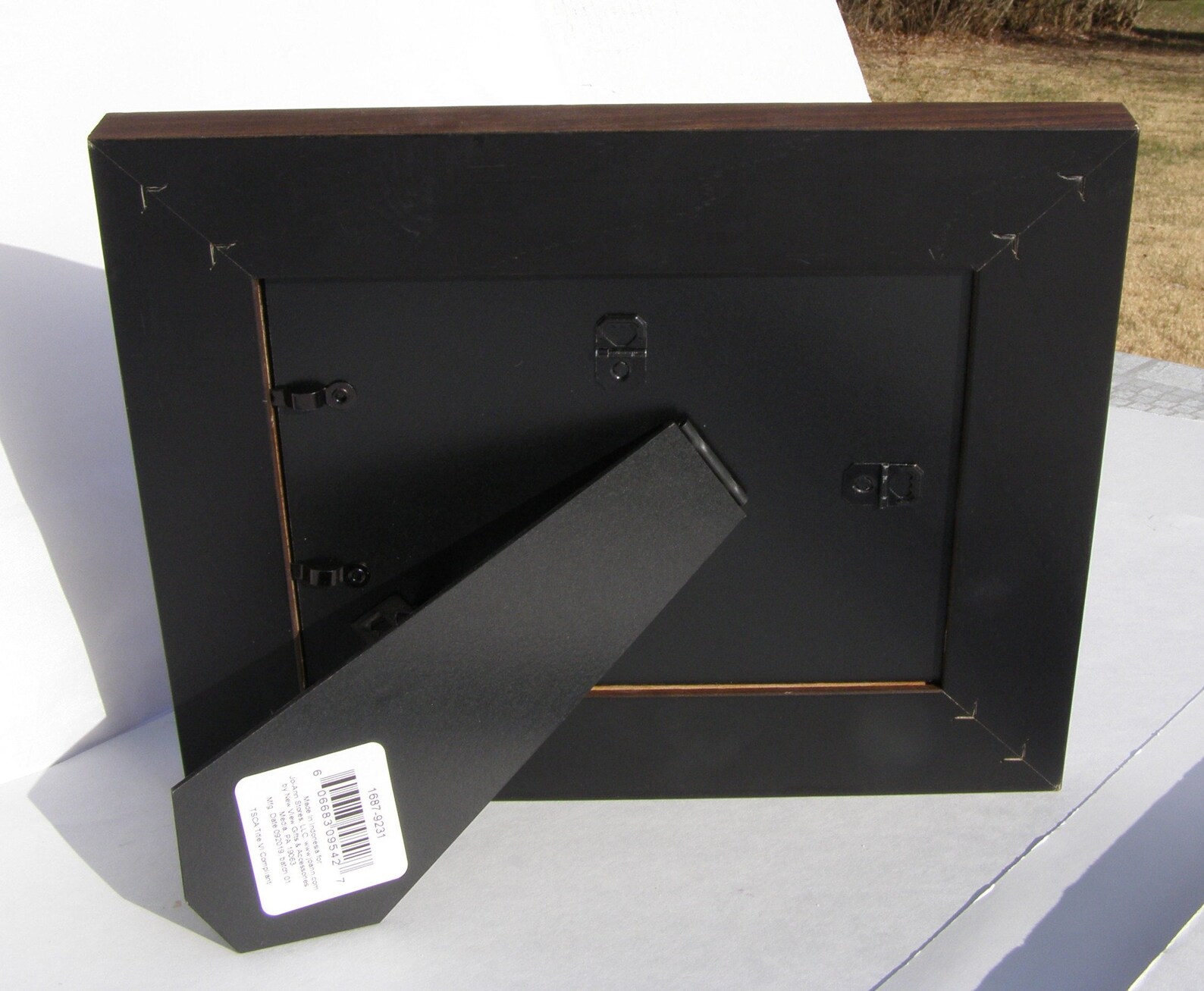 5 x 7 Glass Stone Picture Frame Brown Manly Masculine Unisex Etsy