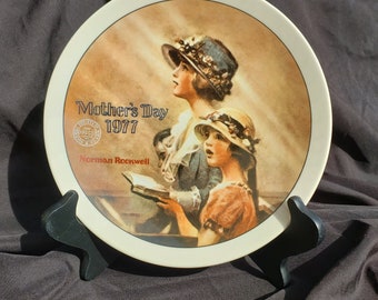 Faith Limited 1977 Mothers Day Edition Norman Rockwell Collectors Plate